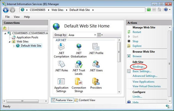 IIS - Site Bindings